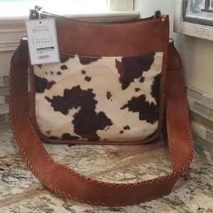 Faux Cow print purse
